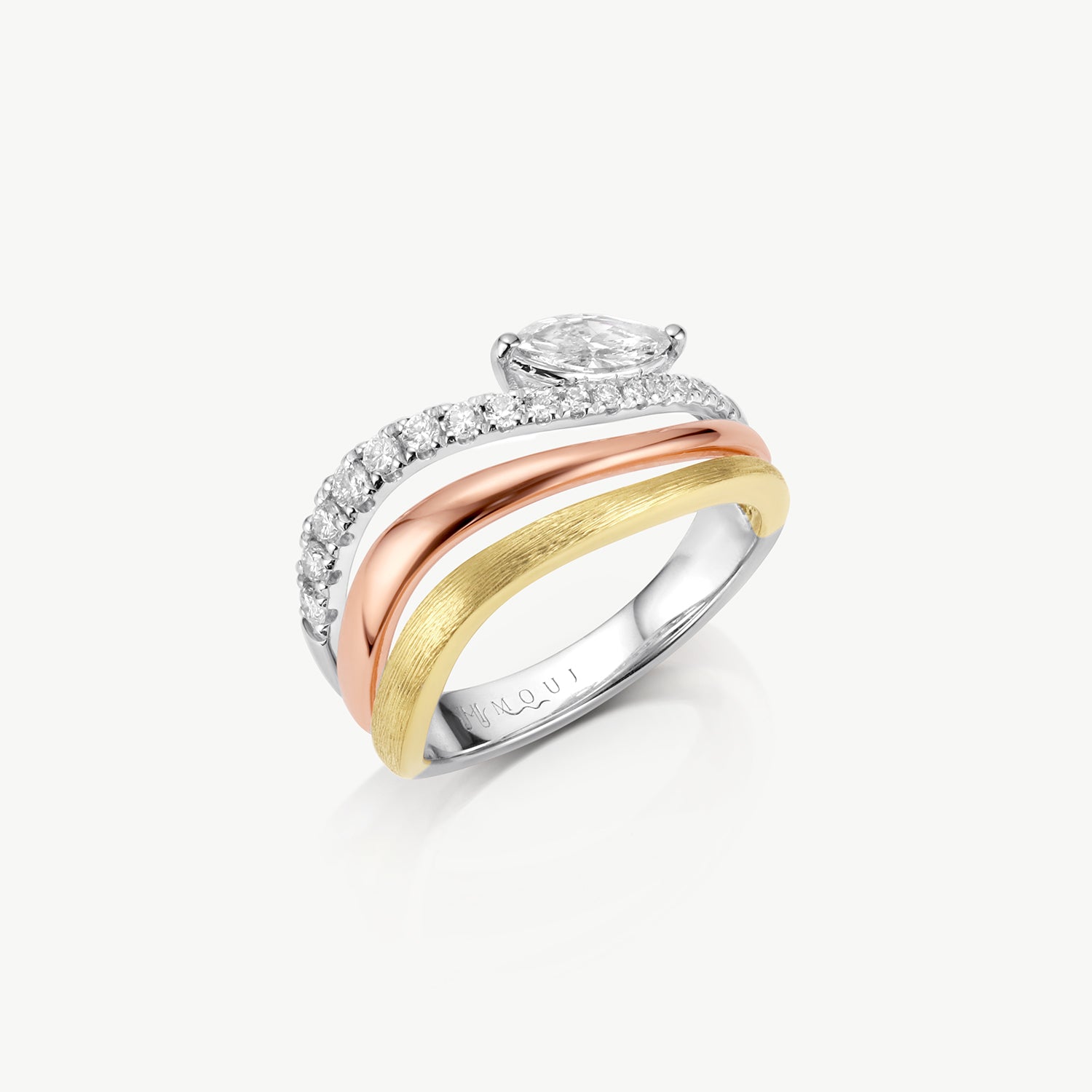 The Triple Wave Pinky Ring